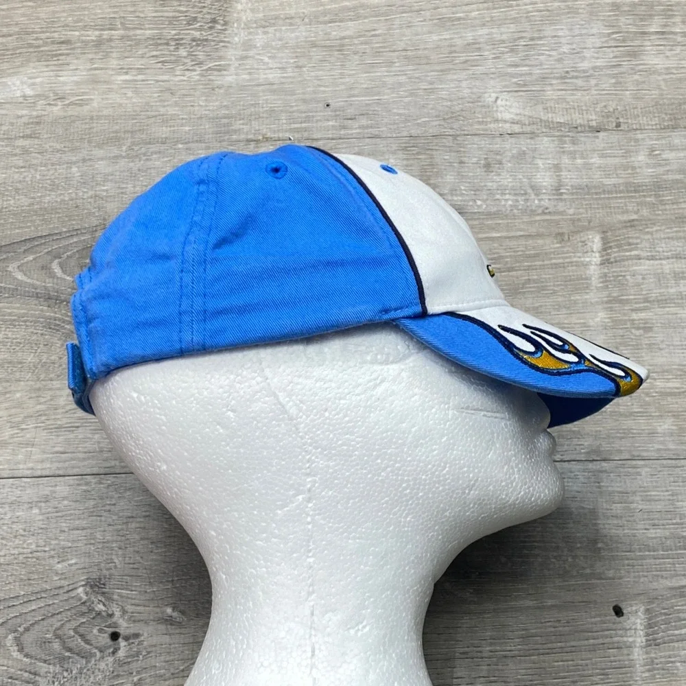New Era Hat Myrtle Beach Pelicans Youth‎ OSFM Blue White Flame MiLB Baseball Cap